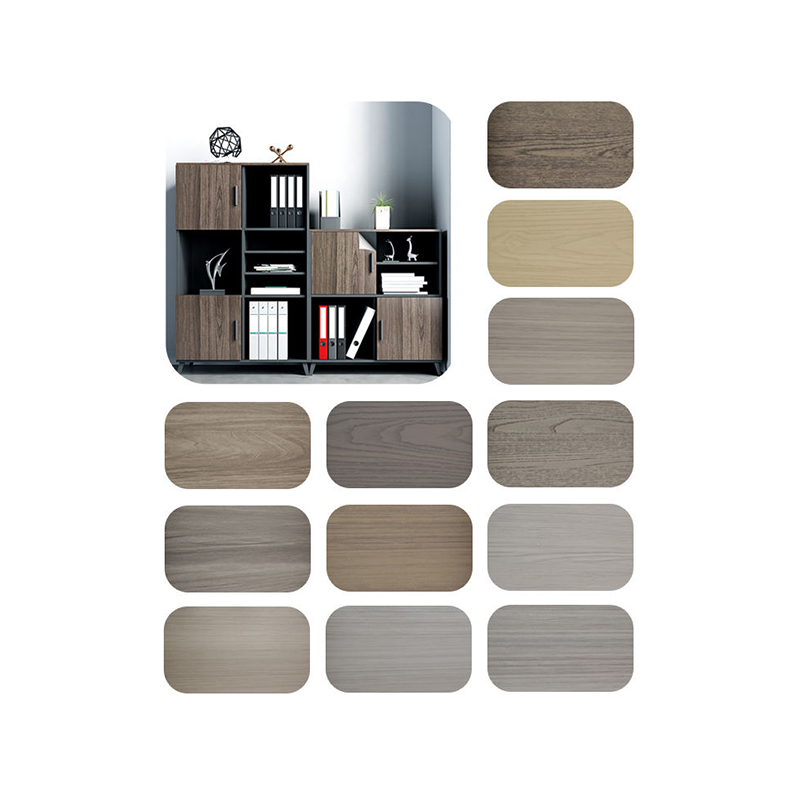 Grey-Tone Wood Grain PET Decorative Film for Cabinets