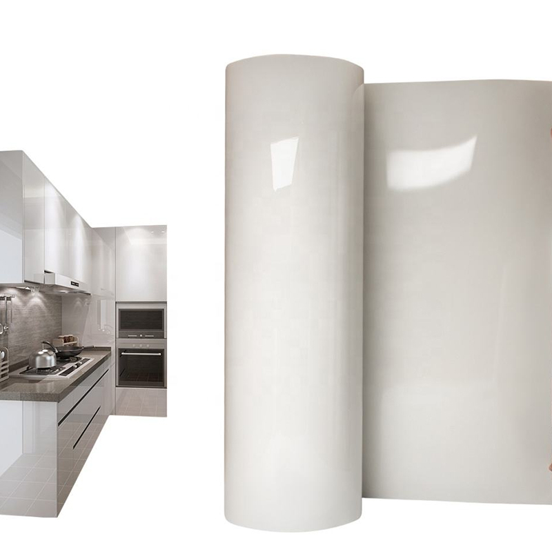 High-Gloss White PET Decorative Film for Cabinets & Wardrobes Manufacturers, Fac