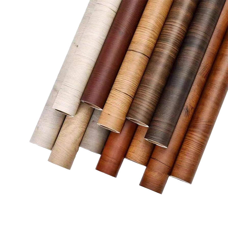 Textured Wood Grain PET Decorative Film Rolls
