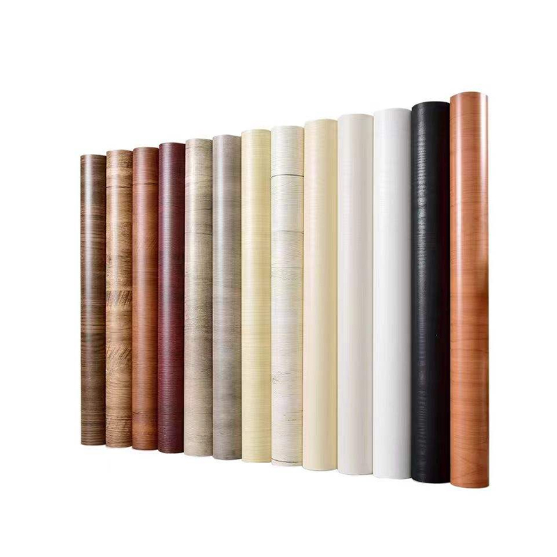 High-Gloss Wood Grain PET Decorative Film Rolls